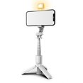 thumbnail image 1 of Selfie Stick Tripod Extendable Phones Selfie Extension Rod Portable Lightweight Phone Tripod Stand With Fill Light 360-Degree Rotation For Face Time Zoom Meeting L10S aluminum alloy white, 1 of 5