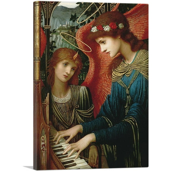 ARTCANVAS Saint Cecilia 1896 Canvas Art Print by John Melhuish Strudwick - Size: 26" x 18" (0.75" Deep)