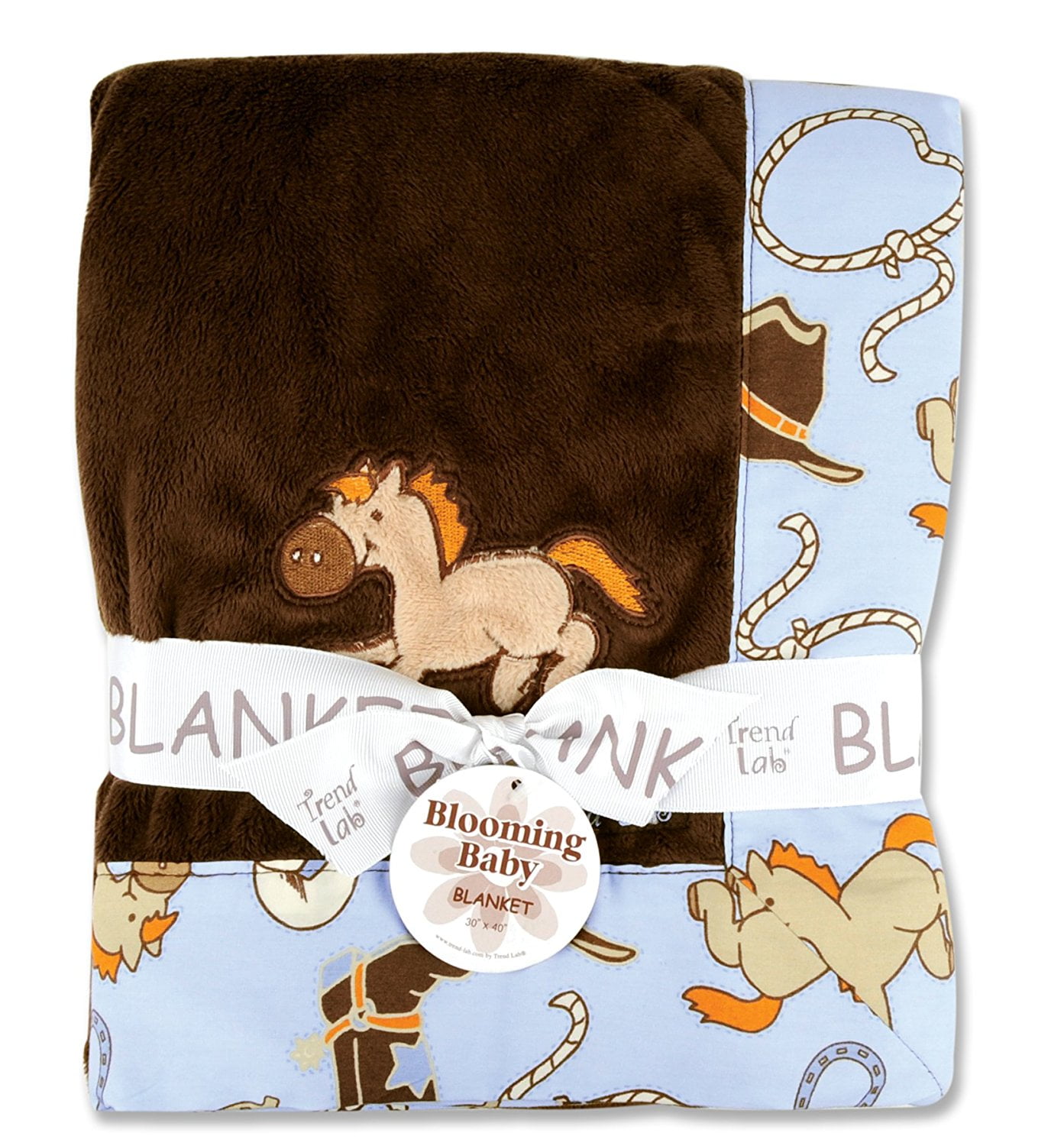 cowboy baby blanket