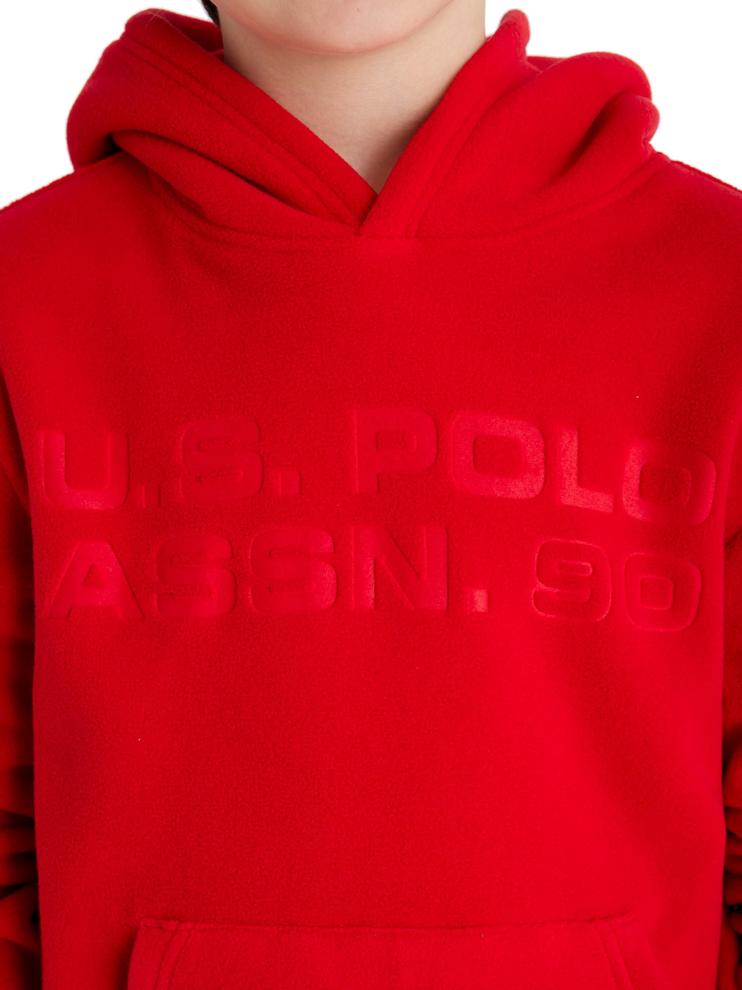 U.S. Polo Assn. Boys Polar Fleece Pullover Hoodie, Sizes 4-18