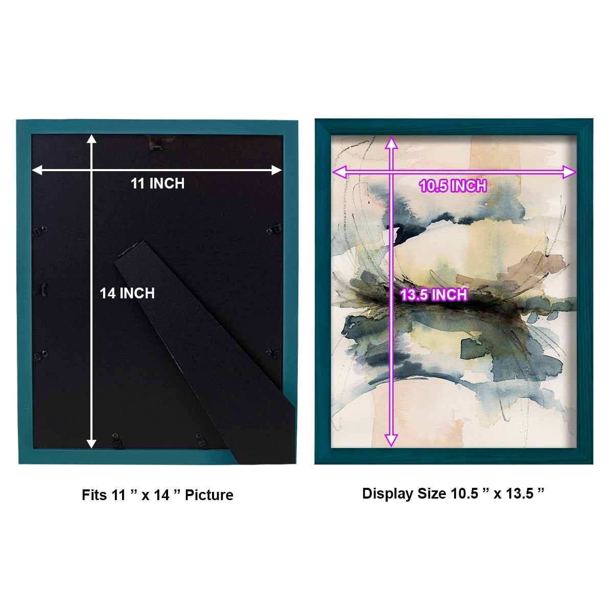 Winter Shoal II - Framed Print w/glass - Ocean Blue