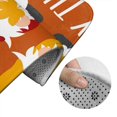thumbnail image 5 of Honeii Happy Thanksgiving Three Gnomes Pattern Bathroom Anti-Skid Pad Bathroom Mat Vintage Seamless Pattern Not-Slip Toilet Rug Set, 5 of 6