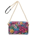 thumbnail image 2 of FORMRS Women Crossbody Purse with Chain Strap Vegan Leather Shoulder Handbag, Charming Floral Pattern, 2 of 7