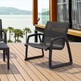thumbnail image 3 of Compamia Pacific Club Arm Chair Black Frame Black Sling, 3 of 14