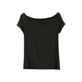 thumbnail image 2 of Weiqiqre Sleep Shirts for Women - Pajama Tops for Women,Modal Round Neck Solid Color Pajamas Top, 2 of 7