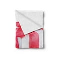 thumbnail image 2 of Christmas Soft Flannel Fleece Throw Blanket, New Year Box with Berries Pine Cones Baubles End of the Year Theme, Cozy Plush for Indoor and Outdoor Use, 50" x 60", Dark Coral and White, by Ambesonne, 2 of 5