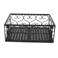 thumbnail image 1 of Balcony Flower Pot Stand Thickened Iron Decorative Patio Railing Shelf With Retainers for Windowsill Applicable to 10.5cm/4.1in Railing, 1 of 5