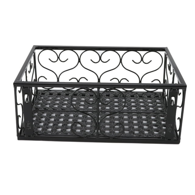 Balcony Flower Pot Stand Thickened Iron Decorative Patio Railing Shelf With Retainers for Windowsill Applicable to 10.5cm/4.1in Railing