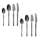 thumbnail image 1 of Juego de 8 piezas de acero inoxidable, juego de cubiertos de acero inoxidable, cuchillo para carne, cuchara de cena, tenedor de cena, cuchara de postre, 1 of 5