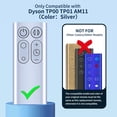 thumbnail image 2 of New Replacement Remote Control for Dyson TP00 TP01 AM11 Pure Cool Purifier Tower Fan (Color: Silver), 2 of 7