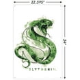 thumbnail image 3 of The Wizarding World: Harry Potter - Slytherin Illustrated House Logo Wall Poster with Push Pins, 22.375" x 34", 3 of 5