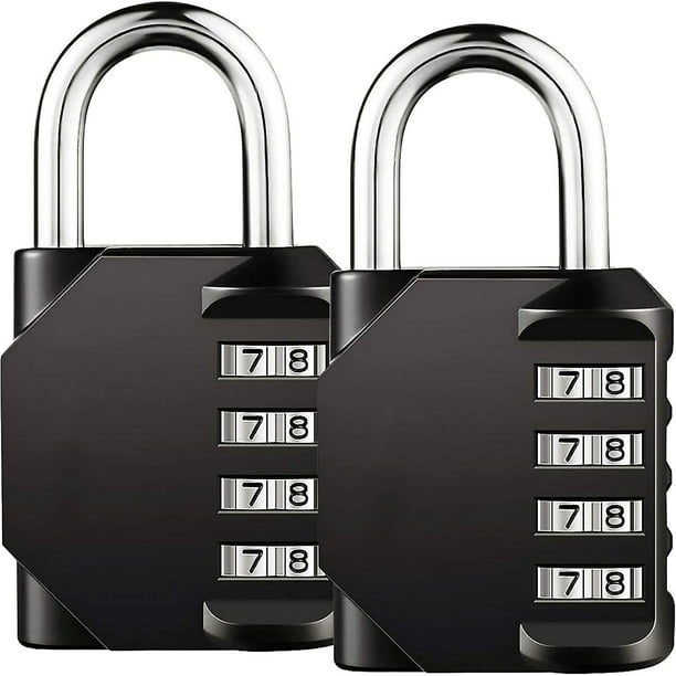 2023 - 4 Digit Combination Padlock, 2 Pack Code Padlock 4 Digit Anti ...