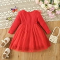 thumbnail image 4 of Cathalem Cute Little Girls Dress Print Dresses Flutter Sleeve Clothes,RD1 18M, 4 of 5