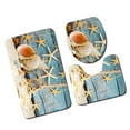 thumbnail image 4 of 3Pcs/set Bathroom Mat Set Anti-Slip set anti-slip bathroom Kitchen Bath Mat Carpet Bathroom Toliet Rug Washable Beach Style, 4 of 9