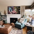 thumbnail image 4 of Bayyon Jesus Faith Over Fear, Christian Cross American Grommet Flag Banner with Grommets 3x5Feet Man cave Decor, 4 of 6