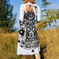 thumbnail image 3 of Kozmik Machine Sweetheart Knot Flared Dress Fashion Design Large Size Loose Dress Nuggets nuggets Computer Space, 3 of 5
