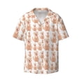 thumbnail image 3 of Cauagu Labrador Retriever Dog Men's Short Sleeve Button Down Hawaiian Shirt for Men Bowling Shirts Casual Summer Beach Shirt,Large, 3 of 6