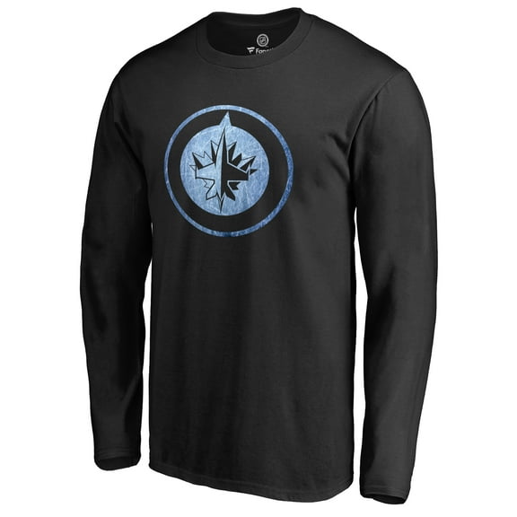 Men's Black Winnipeg Jets Pond Hockey Long Sleeve T-Shirt