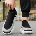 thumbnail image 5 of Men'S Casual Sneakers with Breathable Mesh, Stylish And Trendy Black Running Shoes That Are Easy to Slip On, Perfect for Outdoor Activities, 5 of 9