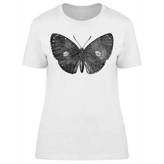 Butterfly Vintage Engraving   T-Shirt Women -Image by Shutterstock, Female Large