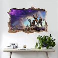 thumbnail image 2 of Adhesivo de pared 3D para dormitorio de niño, decoración de pared de fondo de habitación infantil, adhesivo de pared autoadhesivo, 2 of 5