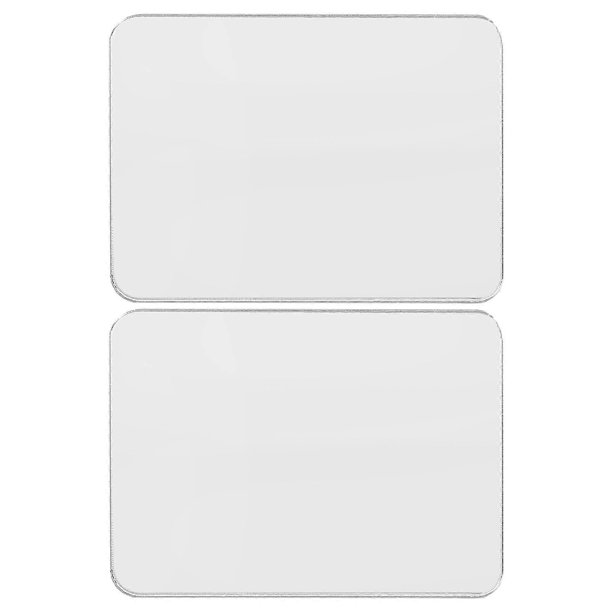 2Pcs Mirror Decal for Smartphone Stick-on Make up Mirror Adhesive Acrylic Mirror Sticker