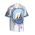 thumbnail image 2 of Bixox Men's Hawaiian Shirts Men's Not All Who Wander Are Lost2 Print Short-Sleeve Shirt-Medium, 2 of 8
