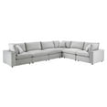 thumbnail image 1 of Sectional Sofa Set, Velvet, Light Grey Gray, Modern Contemporary Urban Design, Living Lounge Room Hotel Lobby Hospitality, 1 of 10