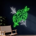 thumbnail image 2 of Handmadetneonsign Monstera Leaf Neon Light, Tropical Leaf Led Light, Green Leaf Neon Sign, Eco Leaf, 2 of 5