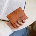 thumbnail image 4 of Cartera retro de tres pliegues con ranuras para tarjetas, billetera para estudiantes, tipo clip: estilo 1;, 4 of 6