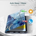 thumbnail image 3 of Funda Fintie para iPad de 10.ª generación de 10.9 pulgadas (2022) Ocean Marble, 3 of 8