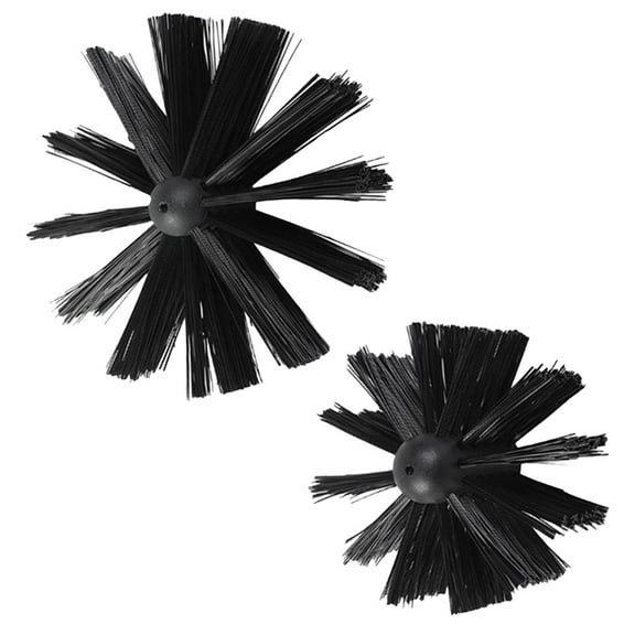 Masteelf Multifunctional Chimney Cleaning Brush for Dryer Vents and Pipes Made of Durable Plastic Black