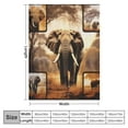 thumbnail image 4 of HENGT Elephant Blanket Super Soft and Warm Flannel Throw Blankets for Couch Sofa Elephant Gifts for Men Women Adults, 4 of 6