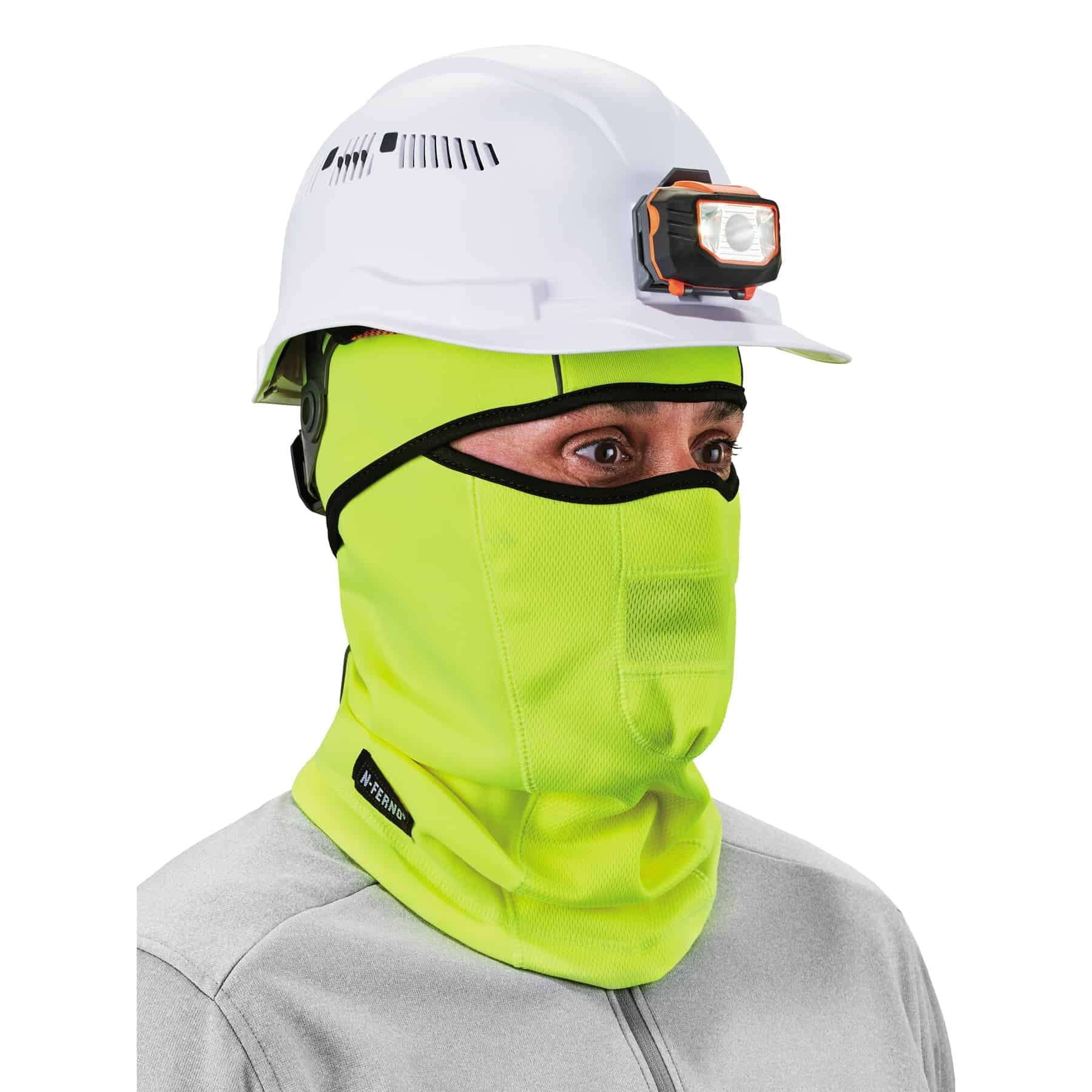 Ergodyne N-FernoÂ® 6823 Wind-proof Hinged Balaclava, Lime
