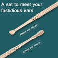 thumbnail image 4 of (Gold)SDIGV Spiral Ear Cleaner Spiral Ear Wax Remover Ear Wax Cleaner Earwax Removal Kit Metal Ear Cleaner Double Ended Spiral Scraper Ear Cleaning Set Silv, 4 of 5