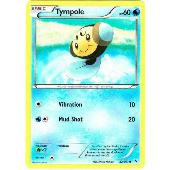 Pokemon Noble Victories Common Tympole #22