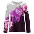 thumbnail image 4 of Shorts pour Femmes T-Shirt Décontracté à Carreaux à Col Rond à Manches Courtes Haut Ample,Tops pour Femmes,Hauts à Manches 3/4 pour Femmes,Hauts Décontractés pour Femmes, 4 of 5