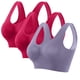 thumbnail image 1 of Fiudx Sujetador Sin Aros, Sujetador de Yoga Sin Costuras, Sujetador Deportivo con Almohadillas Extraíbles, Ropa Informal de Verano, Moda Fitness para Mujer, Se Recomienda Lavar a Mano., 1 of 4