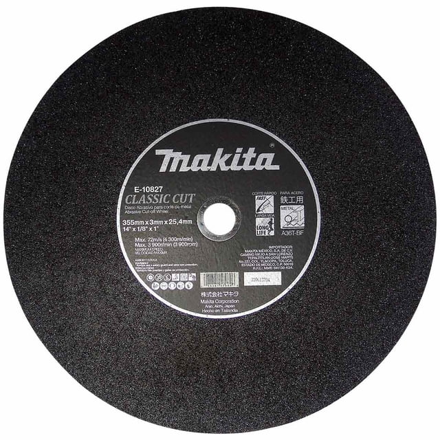 Disco Abrasivo 25Pzas Corte Metal 14In Sierra Inglete Makita Makita E-10827-25
