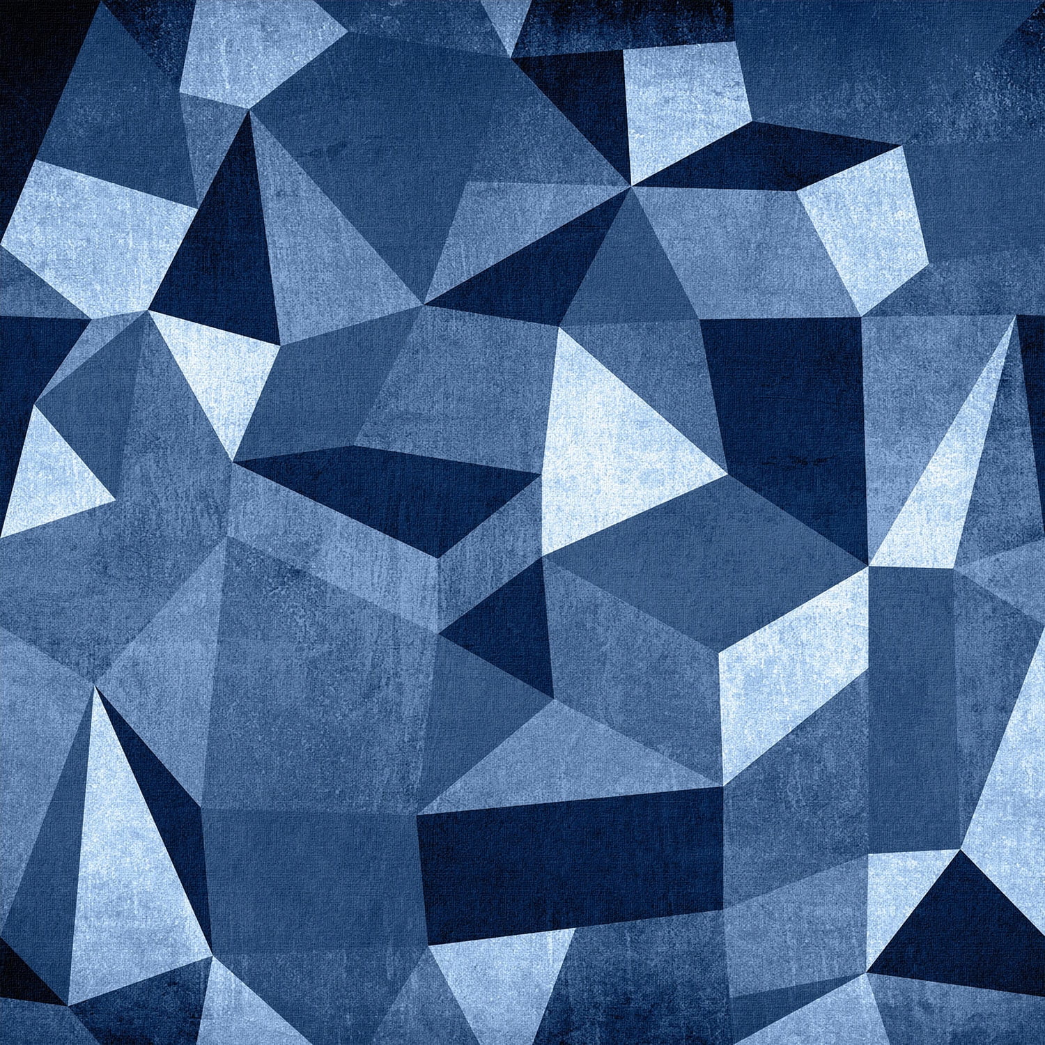 "Dimensional Blocks" Painting Print on Wrapped Canvas