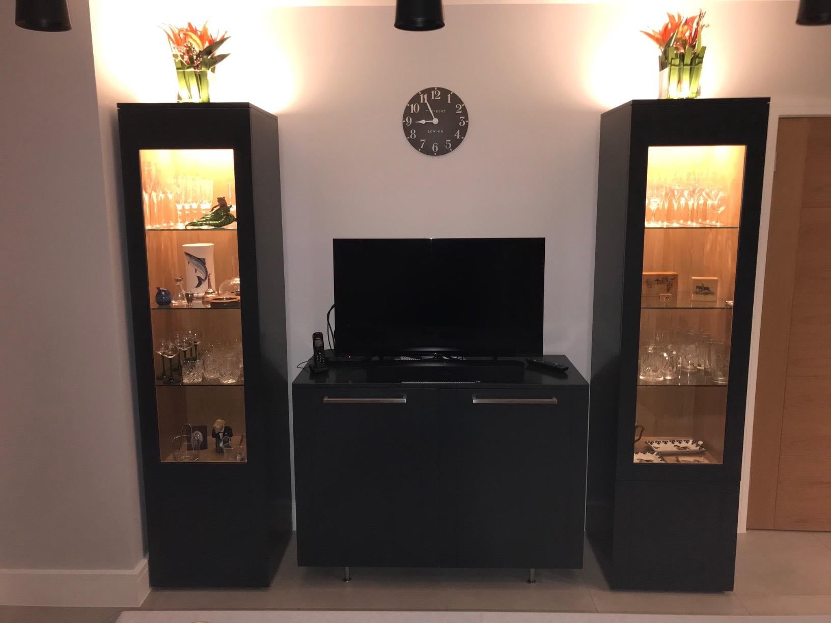 Dimmable LED Under Cabinet Lights with RF Remote Control for Home Kitchen Counter Lighting (3 Lights,Natural White)