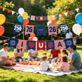 thumbnail image 6 of Americana Decor 250Th Anniversary Flag, Red Blue Star Pennant Banners, 4Th of July Outdoor Garden Party Decorations 1 Pc, 6 of 7