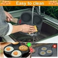 thumbnail image 5 of Threns Egg Frying Pan Aluminum 4 Holes Egg Frying Pan Nonstick Mini Egg Cooker Omelet Pan Egg Skillet, 5 of 8