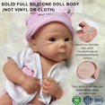 thumbnail image 3 of Muñeca de silicona Gileutay, 33 cm, realista, recién nacida, 3 of 6