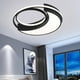 thumbnail image 4 of Luz de tejado LED moderna, accesorios de lámpara de montaje empotrado negro, lámpara de tejado para sala de dormitorio comedor, iluminación de montaje , forma forma forma redonda Colco Lámparas de techo modernas, 4 of 7