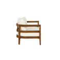 thumbnail image 3 of Linon Seacrest Loveseat/Table/2 Chair Set & Beige Cushions in Brown Acacia Wood, 3 of 16