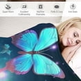 thumbnail image 3 of COMIO Butterfly Throw Blanket Super Soft Lightweight Flannel Blankets for Bed Couch Sofa, All Season Warm Cozy Plush Blanket, 3 of 6