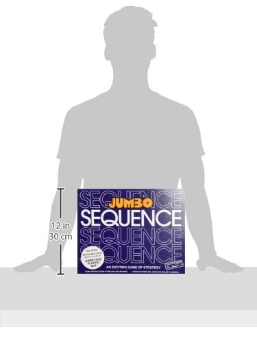 Jax Jumbo Sequence Game - Box Edition With Cushioned Mat, Cards And Chips