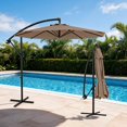 thumbnail image 2 of CazToi Parasol Déporté de Patio 10 Pi, Inclinaison 360°, Pare-Soleil, 2 of 7