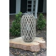 thumbnail image 1 of Lanterne en Saule Gris avec Verre - Moyen, 1 of 1